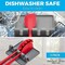 Cooler Kitchen; Grey Silicone Spoon Rest for Stove Top with Drip Pad (1 Pack) - Heat-Resistant, BPA-Free Utensil Rest & Spoon Holder for Kitchen Counter - Grill Utensil Holder for Spatulas, Tongs, and kitchenware; Category:Serveware; Image:4